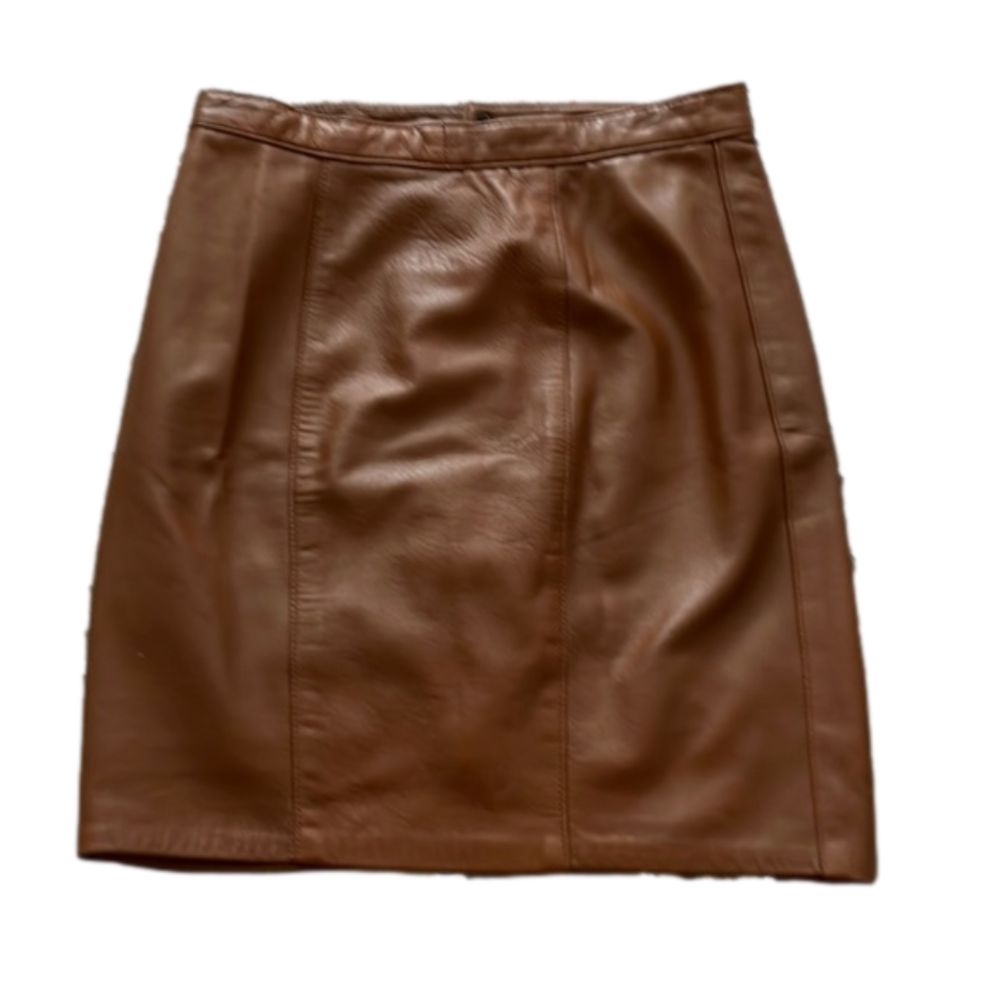 VINTAGE Leather Skirt